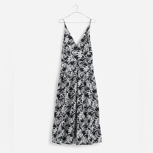 Madewell Smocked Halter Midi Dress in Poplin Size 8 New NWOT